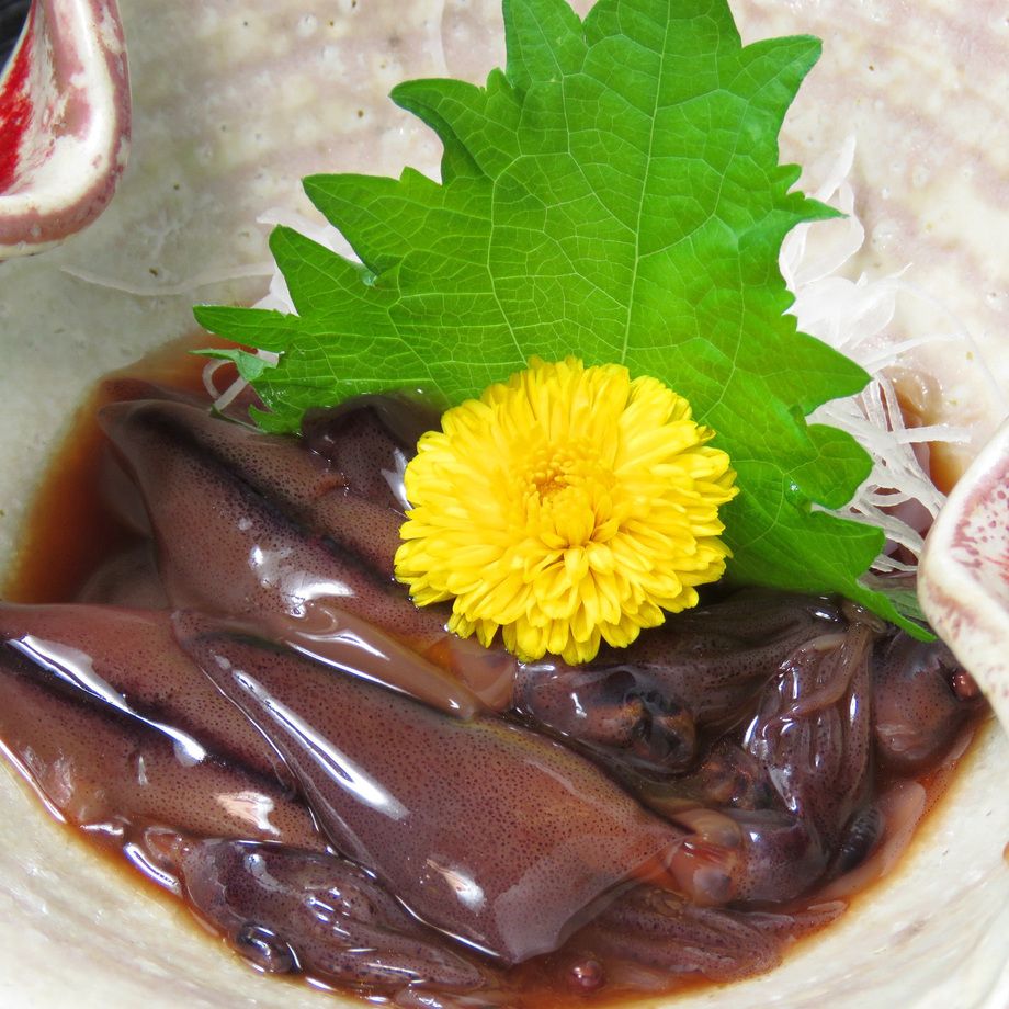 ホタルイカの沖漬け（400円）