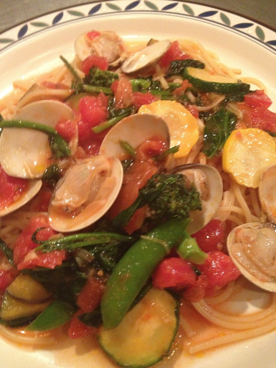 ハマグリと色々野菜（６５０円）