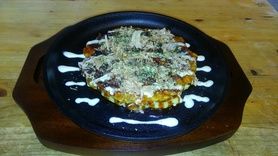 お好み焼き　豚玉　イカ玉