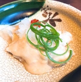 【カワハギの肝醤油和え】 