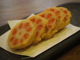 さっくさくレンコンの明太揚げ	