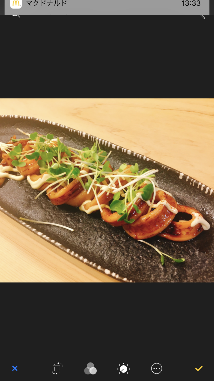 生スルメイカタレ焼き（880円）