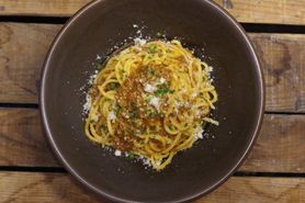 和牛ひき肉のミートソース 自家製タリオリーニ