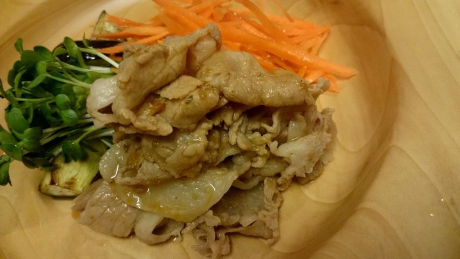 岩手純情豚のしょうが焼き