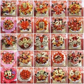 ２０１８年　12月にお作りしたホールデコレーションケーキの一部♪(*^▽^*)