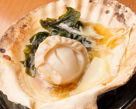  ぷりぷりホタテの丸焼き