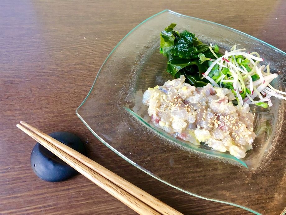 みそにこだわった     季節の鮮魚のなめろう