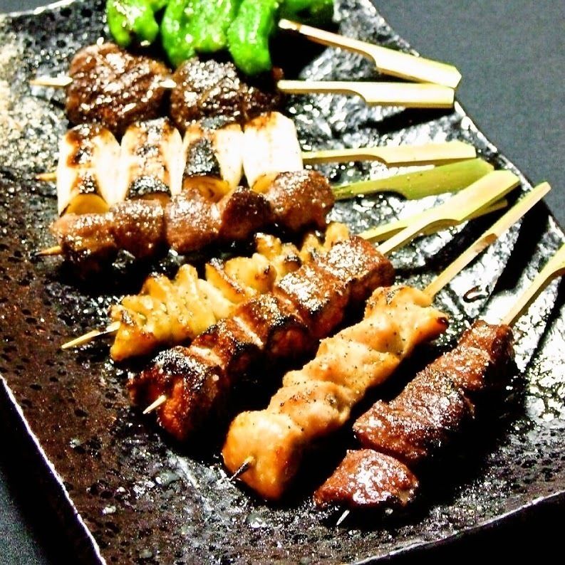 串焼き三種盛り・五種盛り