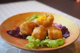 里芋のフリット マスカルポーネ味噌ソースで