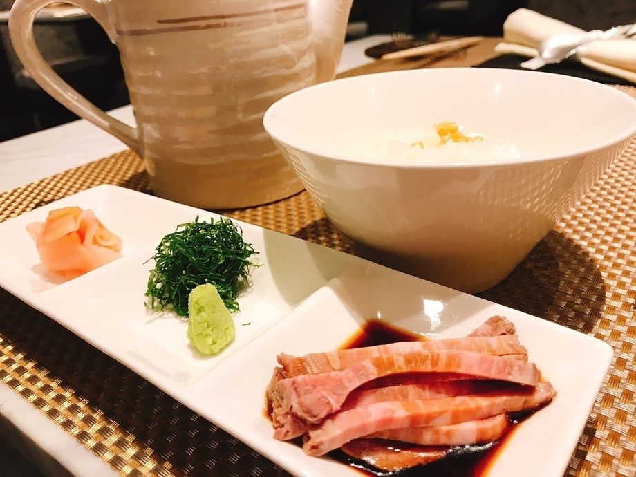 ローストビーフのお茶漬け