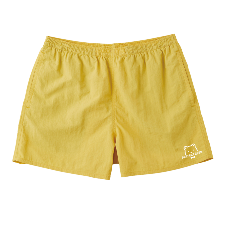 公式ロゴ刺繡入りショートパンツ～イエロー～