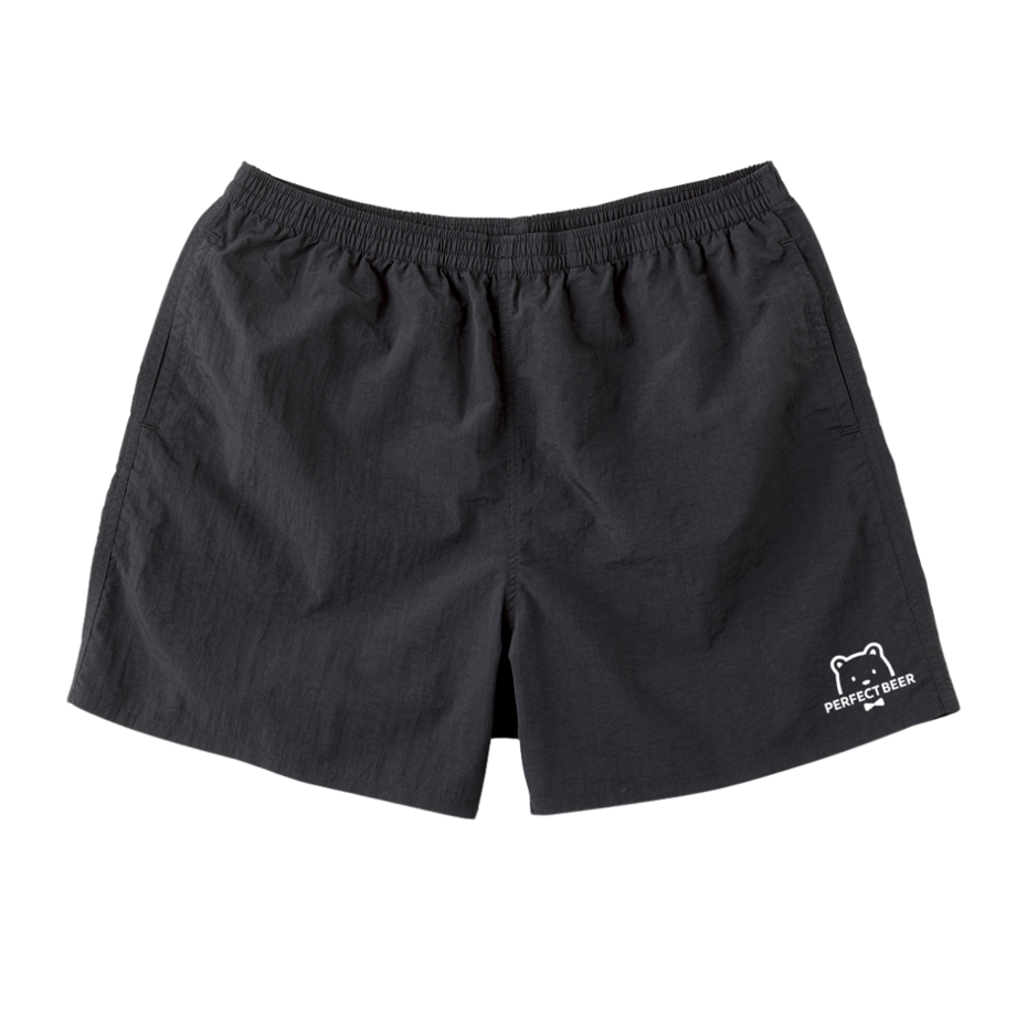 公式ロゴ刺繡入りショートパンツ～ブラック～