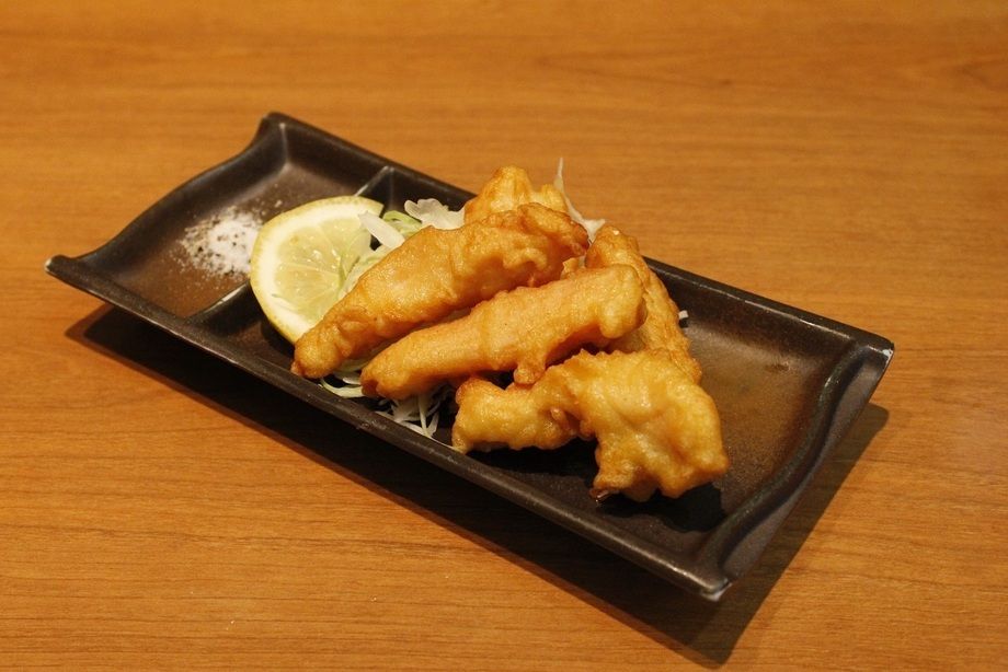 とり天（3個 180円　5個 380円）