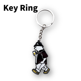 ビアっくまキーホルダー～バスケットハット～