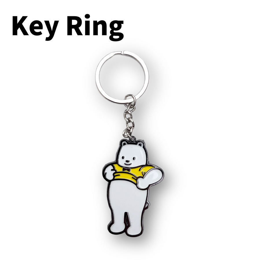 ビアっくまキーホルダー～ぽんぽん～