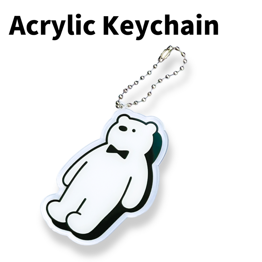 アクリルキーホルダー～虚無ビアっくま～