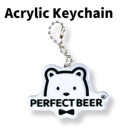 アクリルキーホルダー～公式ロゴビアっくま～