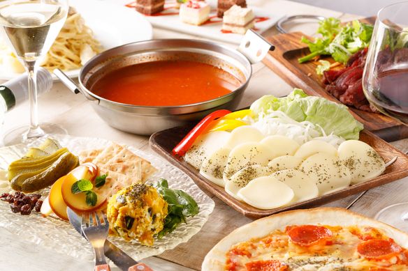 Special Lunch Plan2◆チーズ目白押し☆前菜からメインまでチーズ！熟成牛付き[3h飲み放題7皿8品4180円]