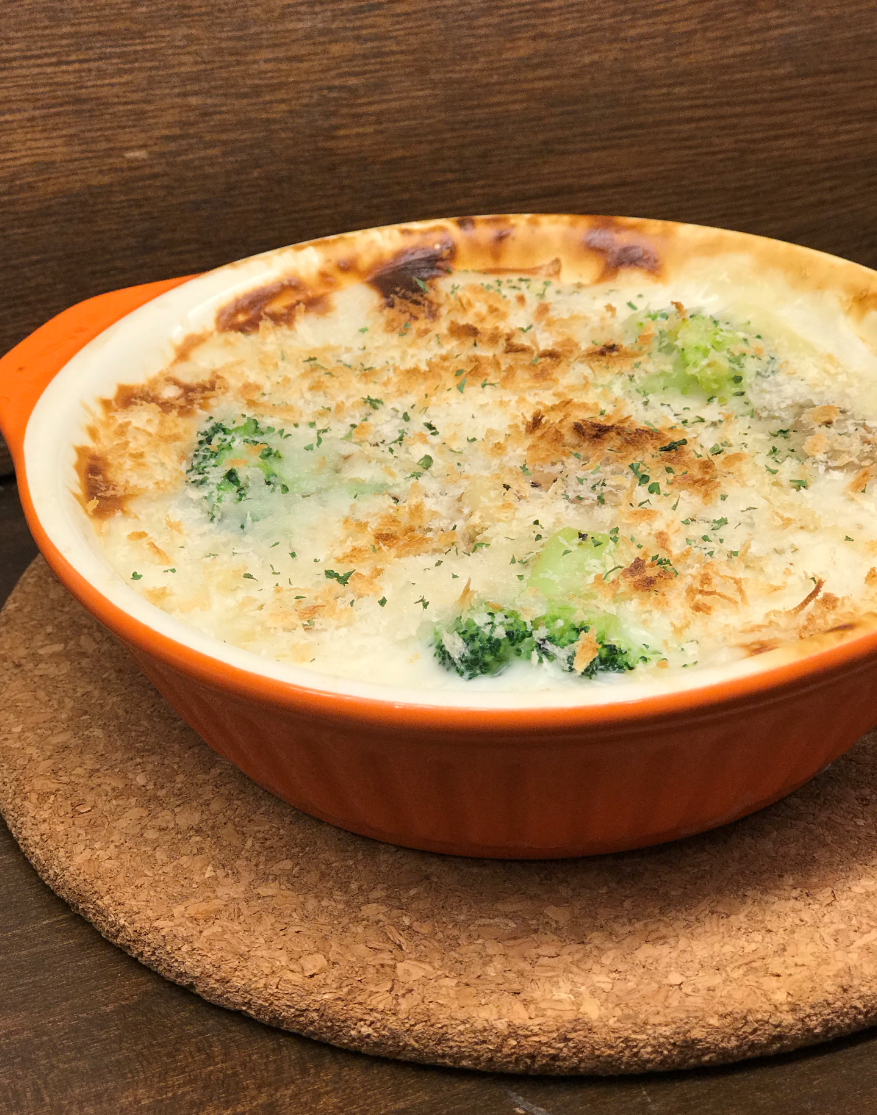 ハーブチキンのあつあつグラタン