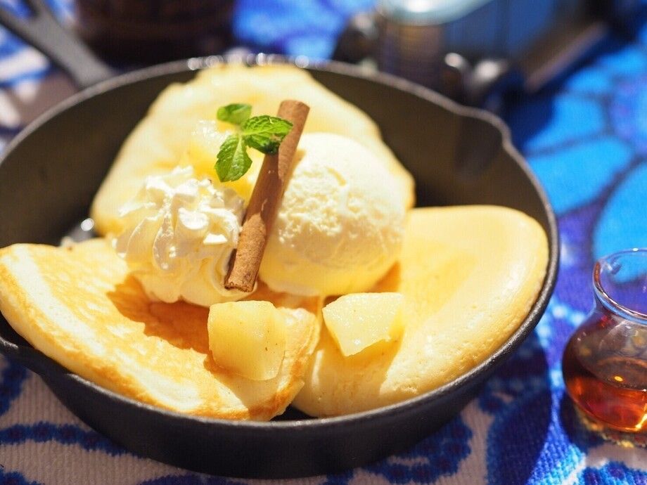 アップルシナモンのパンケーキ