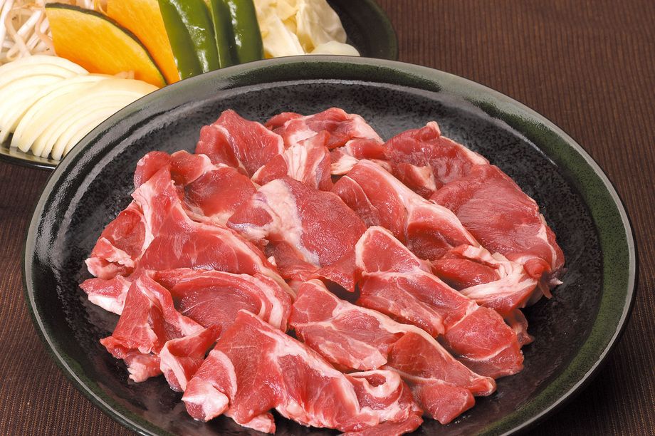 特選ラム肉ジンギスカン　肉150ｇ、野菜セット