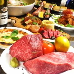 【歓迎会に】黒毛和牛希少部位、塊肉の食べ比べ【肉バルコース】6000円⇒4000円！