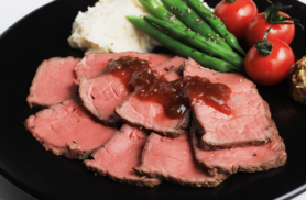 メニュー・ローストビーフ　マッシュポテト添え