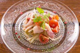 タコとトマトのマスタードマリネ