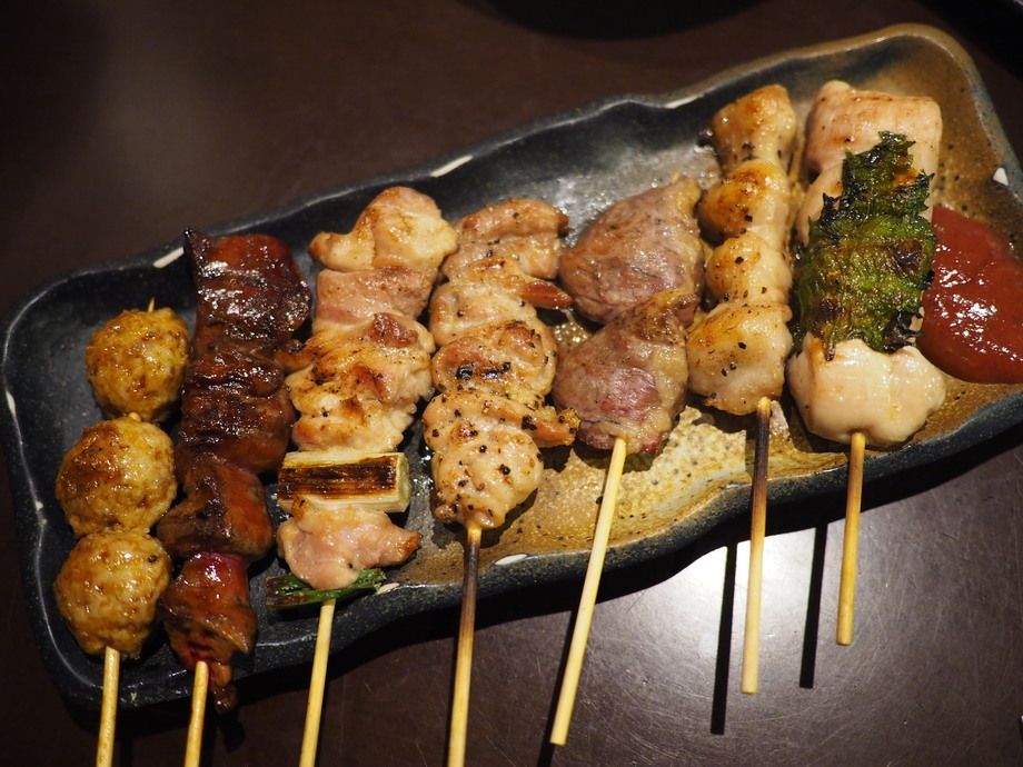 焼鳥五本盛（タレ・塩）（750円）