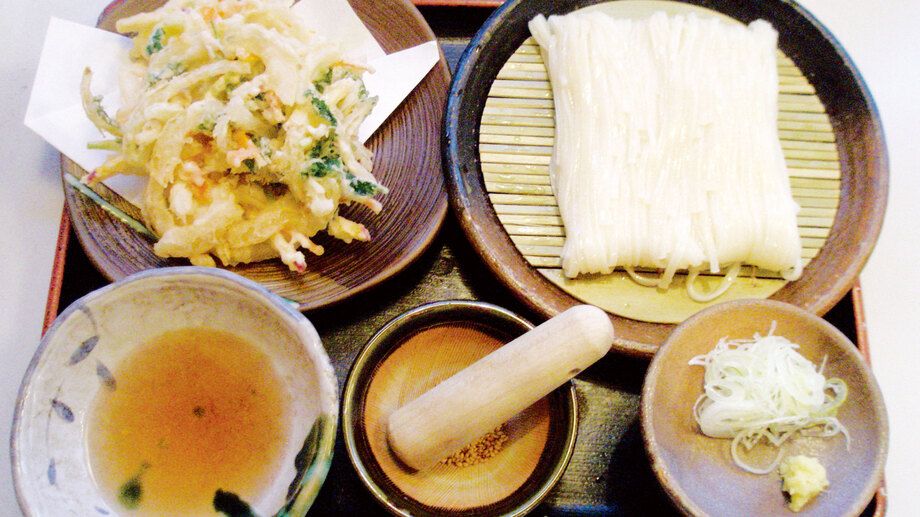 かきあげと稲庭うどん定食（1000）