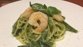 第6番 「えびとインゲン豆のジェノベーゼ」