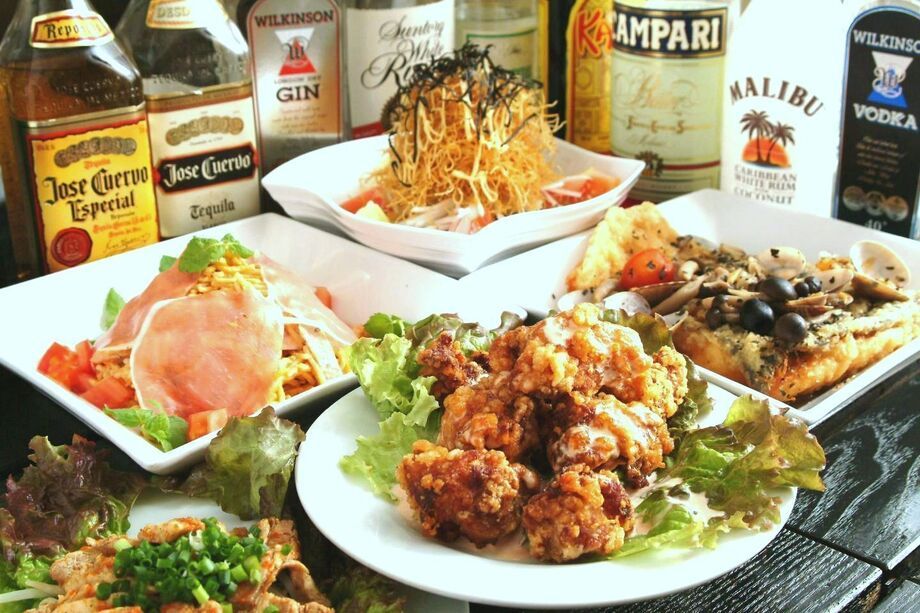 てっぺん料理長おすすめ贅沢コース　飲み放題付き　９，３５０円（税込）（税込価格 9,350円）