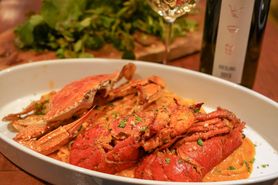 まるごと２匹の豪快パスタ