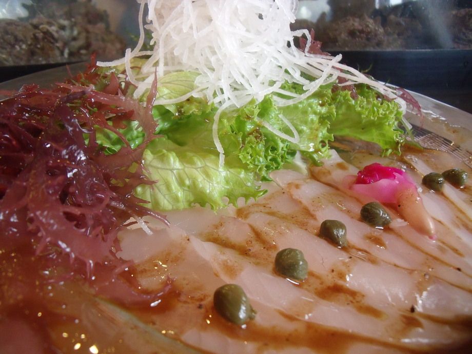 地魚のカルパッチョ（1200円）