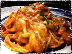 本日のトマトクリームスパ