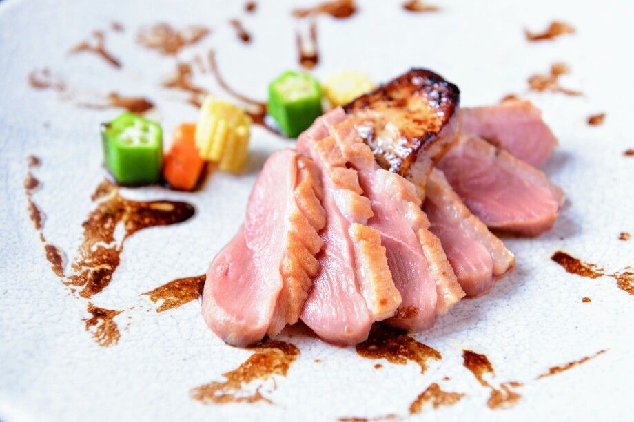 合鴨とフォアグラのソテー