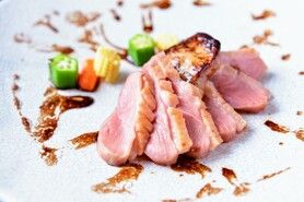 合鴨とフォアグラのソテー