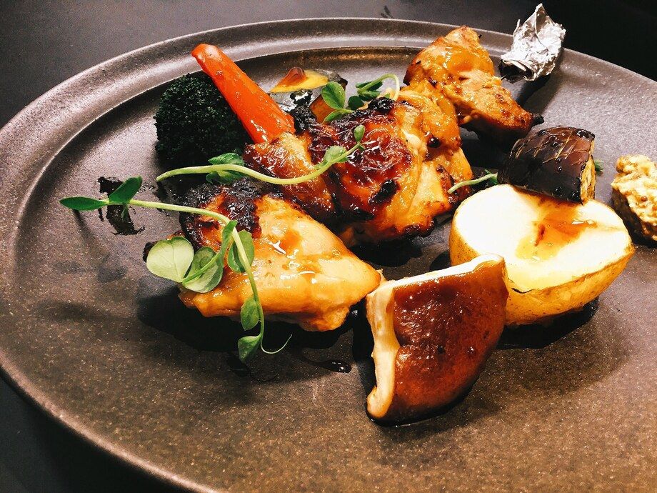 伊達地鶏と野菜のプロシェット