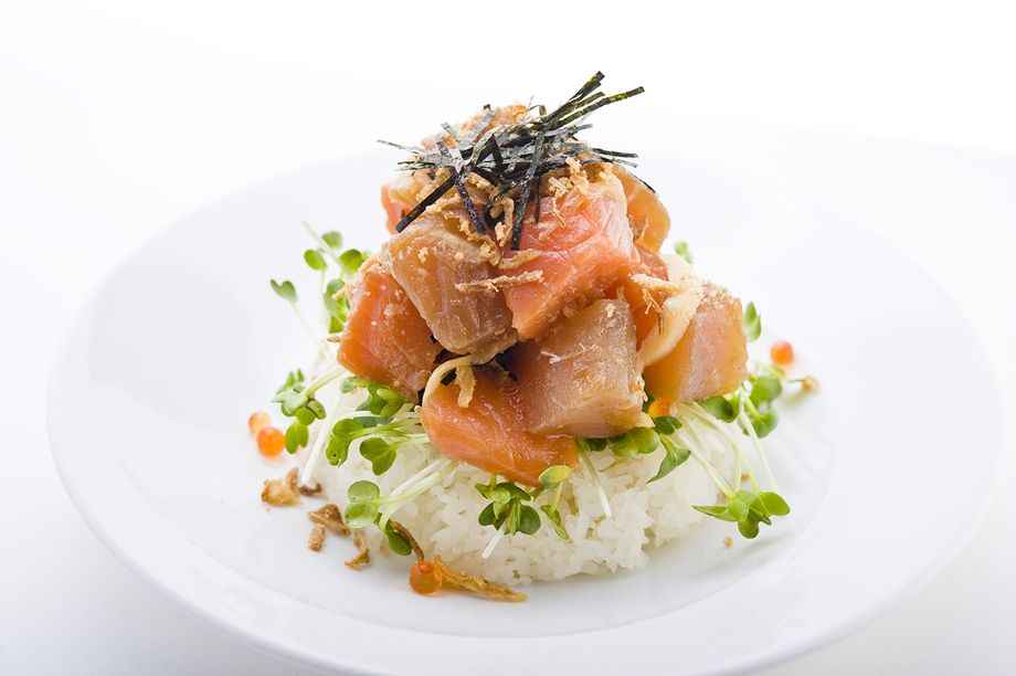 ハワイアンポキライス　わさび醤油　Hawaiian Poki on Rice 〜wasabi soy sauce〜