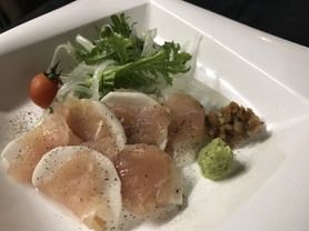 鶏ささみの生ハム　長芋浅漬け巻き
