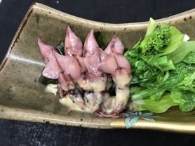 ほたるいかと春野菜の酢味噌和え