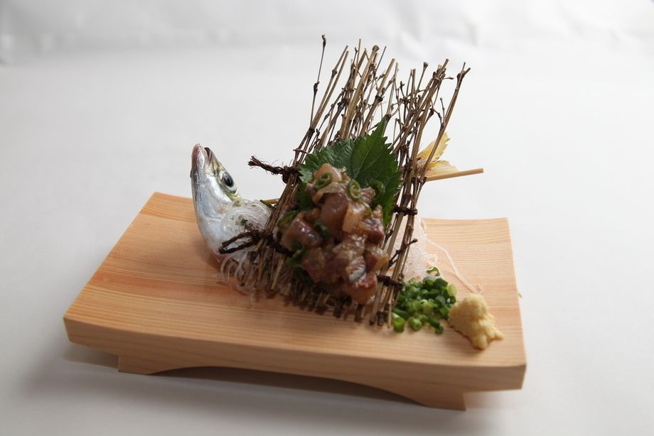 鯵の青唐辛子たたき（９８０円）