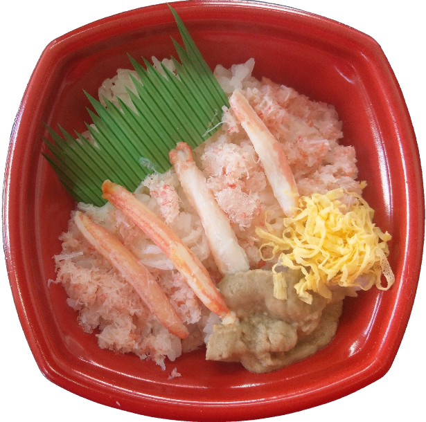 カニづくし丼（並盛780円～(税込））