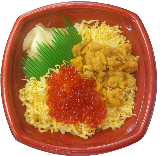 うにイクラ丼（並盛980円～(税込））