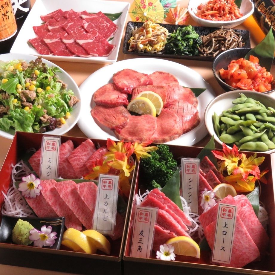 米沢牛&仙台牛、お寿司も食べ放題【プレミアム】全130品90分食べ放題＆飲み放題コース（5680円（税抜））