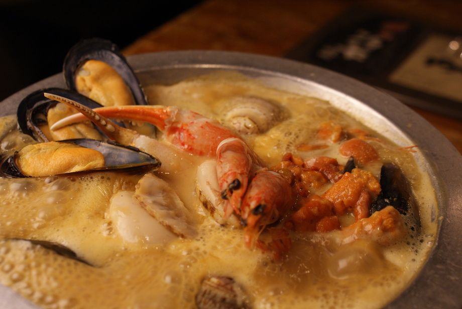 【2時間飲み放題付】★名物「雲丹黄金鍋コース」（6,000円 (税別)）