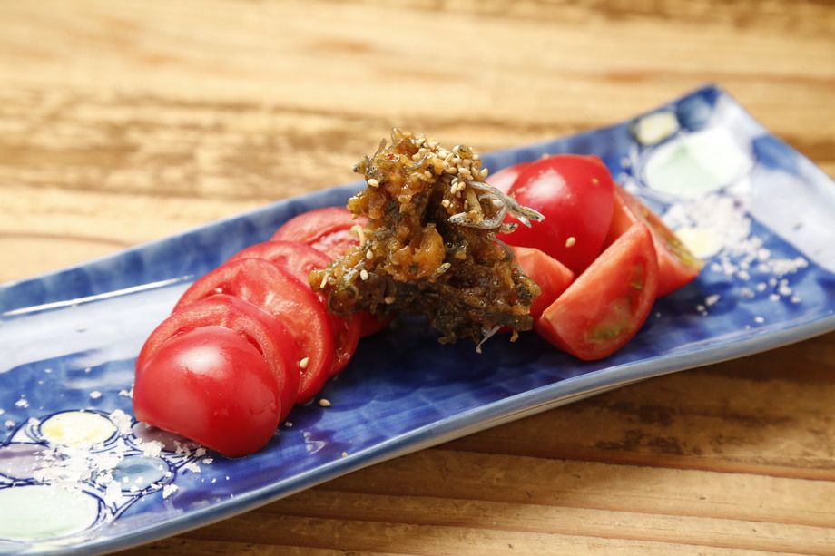 フルーツトマトいりこ味噌添え（580円）