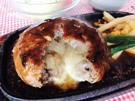チーズオーブン焼きハンバーグ