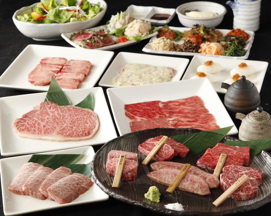 【粋-いき-コース】全10品 A5黒毛和牛を五感で楽しむコース　飲み放題2時間付