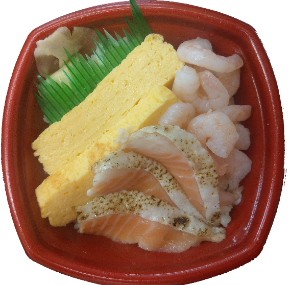 エビ玉サーモン丼（並盛680円（税込）～）
